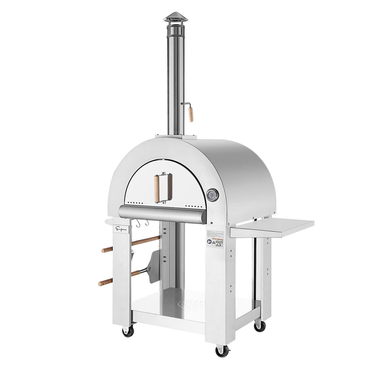 Empava PG05 Outdoor Wood Fired Pizza Oven With Side Table