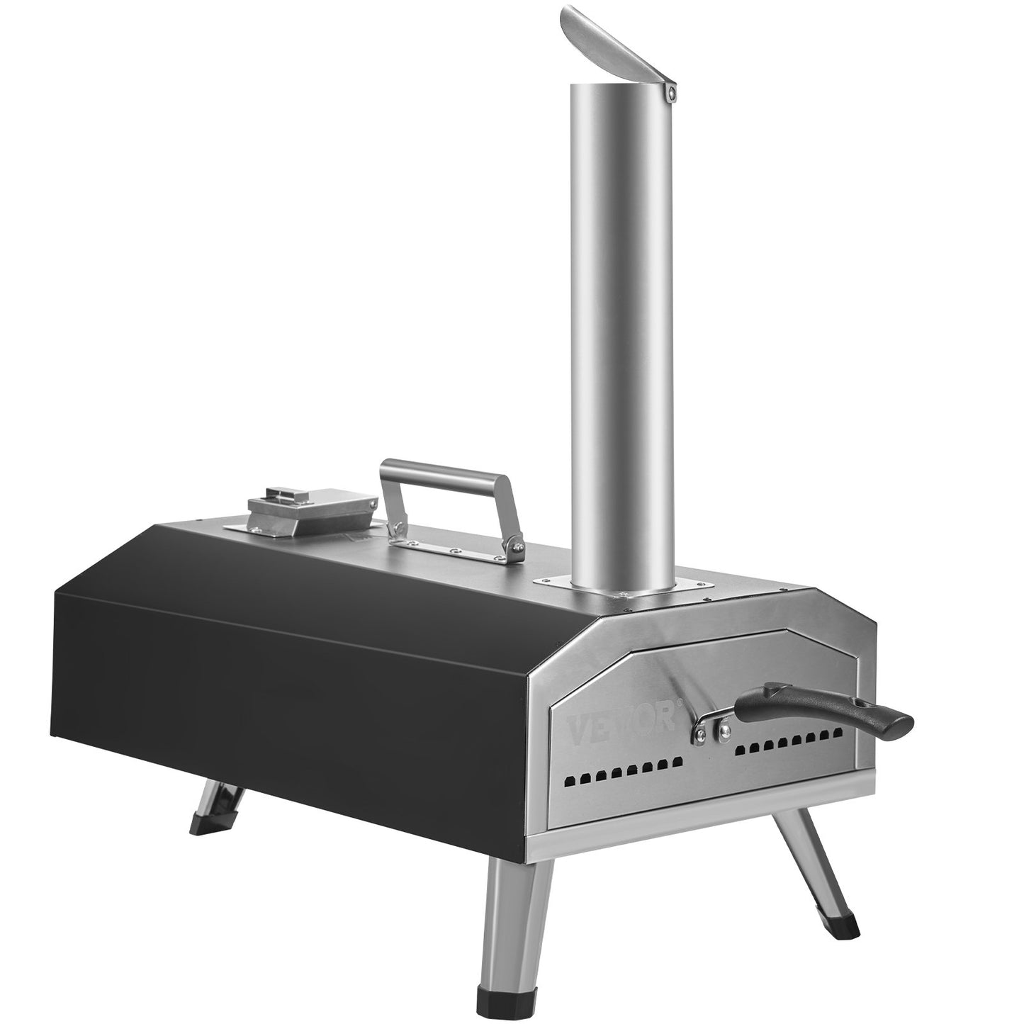 VEVOR 12-inch Multi-fuel Outdoor Pizza Oven - GB-GO12A-R