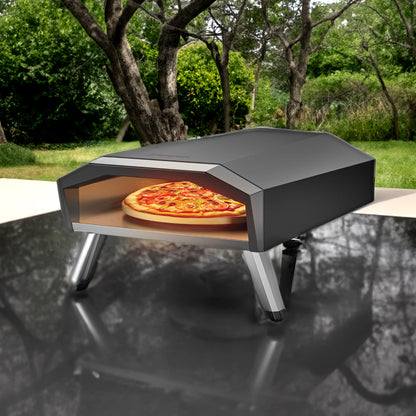 The Westinghouse 13" Outdoor Gas Artisan Pizza Oven with Rotating Stone - WBGLPO13AR
